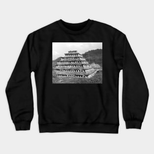 Vintage Photo of Ruins of El Tajín Crewneck Sweatshirt